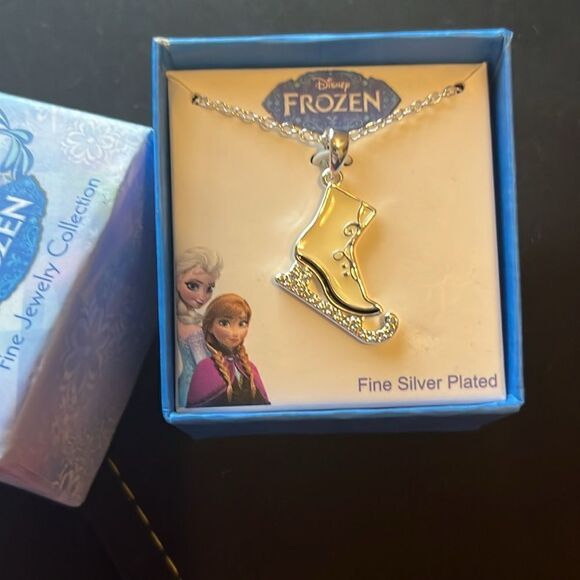Official Disney Frozen Fine Jewelry Collection IceSkate Necklace 18” - Picture 4 of 6